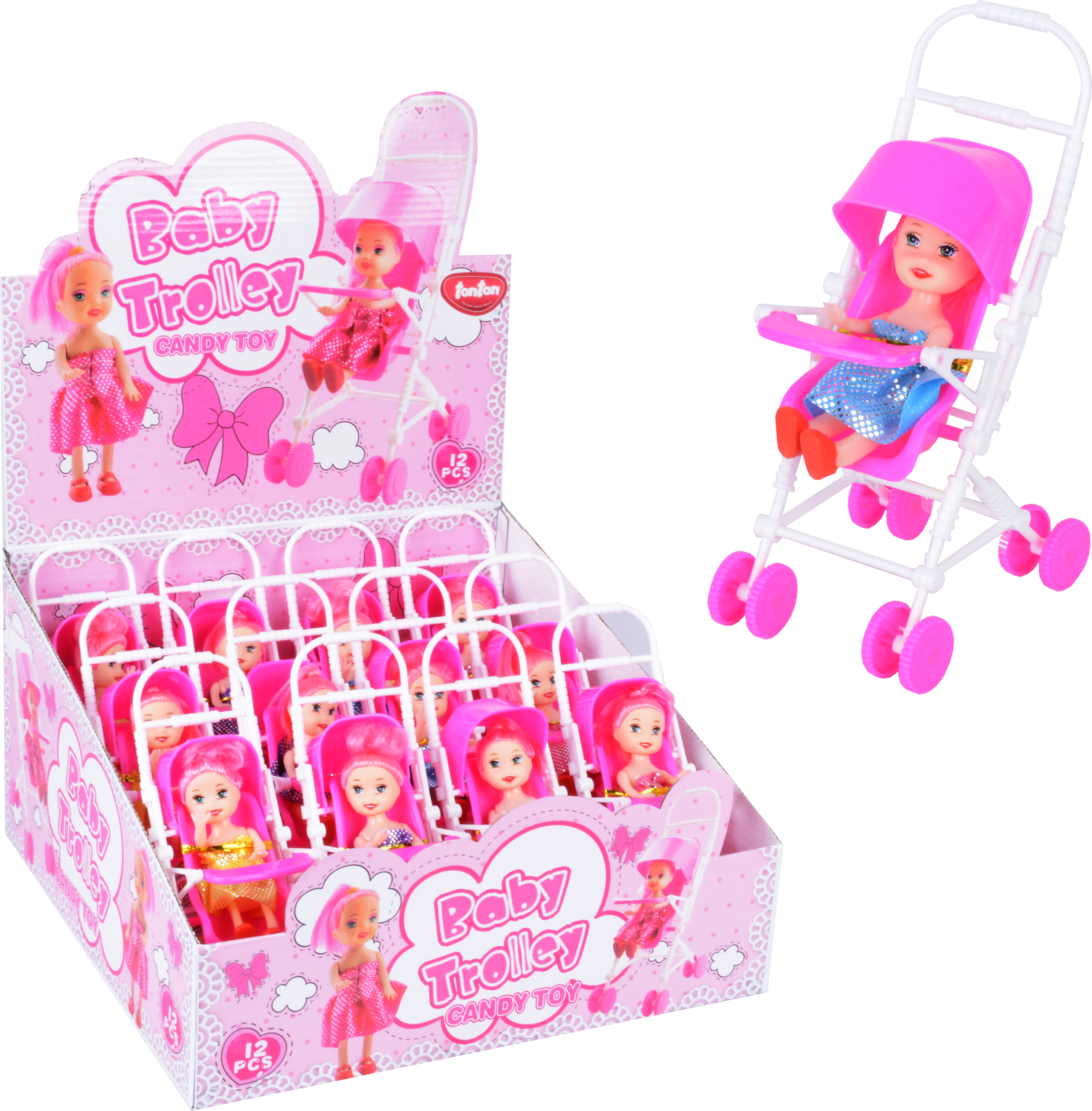 Baby Trolley mit Candy 12 Stück